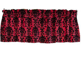 Floral Poplin Damask Window Valance 58" Wide