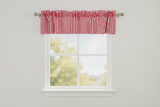 Cotton Window Valance Stripe Print 58 Inch Wide / 1/2 Inch Stripe - Red and White