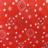 Poly-Cotton Bandanna Paisley Floral Print for Arts, Crafts, & Sewing