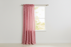 Cotton 1/8th Inch Small Gingham Checkered Curtain 58 Inch Wide - Red