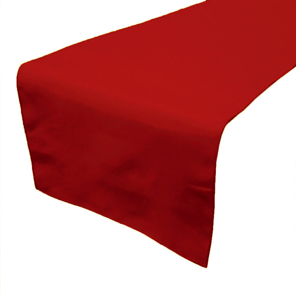 Poplin Table Runner Solid Red