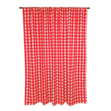 Poplin Tavern Gingham Check Print Polyester Window Curtain 58 Inch Wide