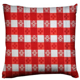 Poplin Tavern Gingham Checkered Decorative Throw Pillow/Sham Cushion Cover