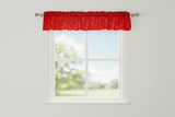 Crinkle Taffeta Window Valance 52" Wide - Red