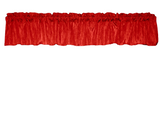 Crinkle Taffeta Window Valance 52" Wide - Red