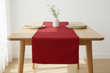 Poplin Table Runner Solid - Red