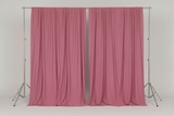 Solid Poplin Window Curtain or Photography Backdrop 58" Wide - Rose Pink