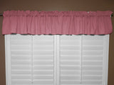 Solid Poplin Window Valance 58" Wide Rose Pink