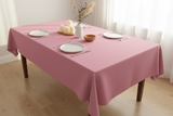 Polyester Poplin Gaberdine Durable Tablecloth Solid - Rose Pink