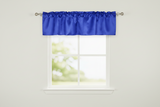 Shiny Smooth Satin Window Valance 58" Wide - Royal Blue