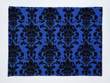 Poplin Damask Floral Dinner Table Placemats Holiday Home Decoration 13" x 19" (Pack of 4)