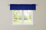 Solid Poplin Window Valance 58" Wide - Royal Blue