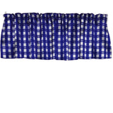 Poplin Tavern Gingham Checkered Polyester Window Valance 58" Wide