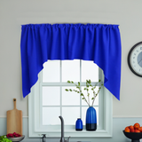 Poplin Solid Swag Window Valance 72" Wide / 36" Tall