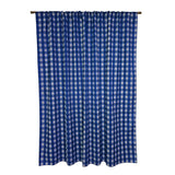 Poplin Tavern Gingham Check Print Polyester Window Curtain 58 Inch Wide