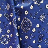 Poly-Cotton Bandanna Paisley Floral Print for Arts, Crafts, & Sewing