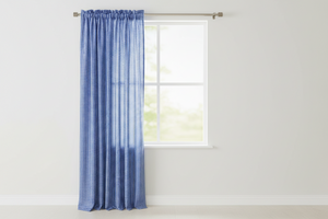 Cotton 1/8th Inch Small Gingham Checkered Curtain 58 Inch Wide -  Royal Blue