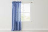 Cotton 1/8th Inch Small Gingham Checkered Curtain 58 Inch Wide -  Royal Blue