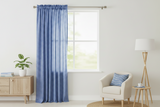 Cotton 1/8th Inch Small Gingham Checkered Curtain 58 Inch Wide -  Royal Blue
