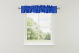Solid Poplin Curtain Valance Sleeve Topper - Royal Blue