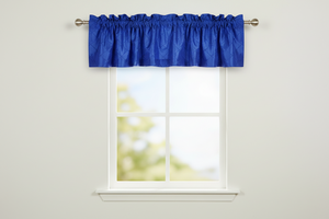 Pintuck Window Valance 52" Wide - Royal Blue