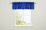 Pintuck Window Valance 52" Wide - Royal Blue