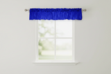 Crinkle Taffeta Window Valance 52" Wide - Royal Blue