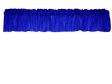Crinkle Taffeta Window Valance 52" Wide - Royal Blue