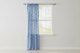 Cotton Curtain Zig-zag Chevron Print 58 Inch Wide - Royal Blue