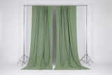 Solid Poplin Window Curtain or Photography Backdrop 58" Wide - Sage