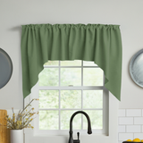 Poplin Solid Swag Window Valance 72" Wide / 36" Tall