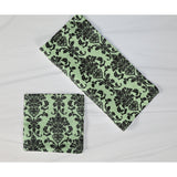 Poplin Damask Floral Napkins Dinner Table Decor 16" x 16" Hemmed (Pack of 6)