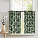 Poplin Damask Floral Café Tier Curtains Window Treatment Kitchen Home Décor