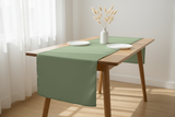 Poplin Table Runner Solid - Sage
