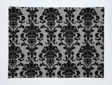 Poplin Damask Floral Dinner Table Placemats Holiday Home Decoration 13" x 19" (Pack of 4)