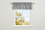 Pintuck Window Valance 52" Wide - Silver