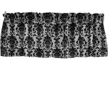 Floral Poplin Damask Window Valance 58" Wide