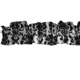 Floral Poplin Damask Curtain Sleeve Topper