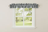 Faux Burlap Texture Curtain Sleeve Topper Window Treatment with Bottom and Top Ruffle