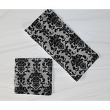 Poplin Damask Floral Napkins Dinner Table Decor 16" x 16" Hemmed (Pack of 6)