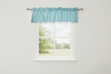 Faux Silk Dupioni Window Valance 56 Inch Wide - Sky Blue