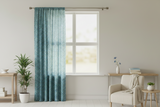 Cotton Curtain Floral Print Small Flowers Allover 58 Inch Wide - Blue