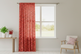 Cotton Curtain Floral Print Small Flowers Allover 58 Inch Wide - Red