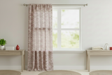 Cotton Curtain Floral Print Small Flowers Allover 58 Inch Wide - Red on White