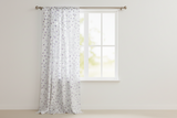 Cotton Curtain Floral Print 58 Inch Wide Tiny Flower Dots - Purple
