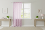 Cotton Curtain Polka Dots Print 58 Inch Wide / Small Dots - Fuchsia on White
