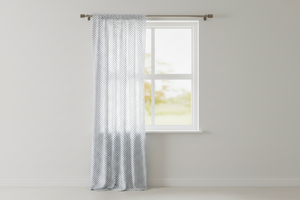 Cotton Curtain Polka Dots Print 58 Inch Wide / Small Dots - Navy on White