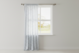 Cotton Curtain Polka Dots Print 58 Inch Wide / Small Dots - Navy on White