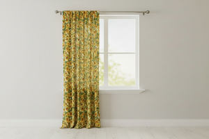 Cotton Curtain Floral Print 58 Inch Wide - Sunflowers Fields