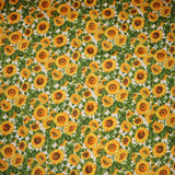 Poly-Cotton Floral Sunflowers Print for Arts, Crafts, & Sewing